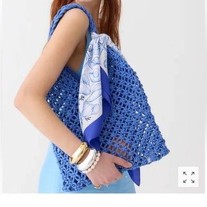 JCrew Cadiz Hand Knotted Rope Tote